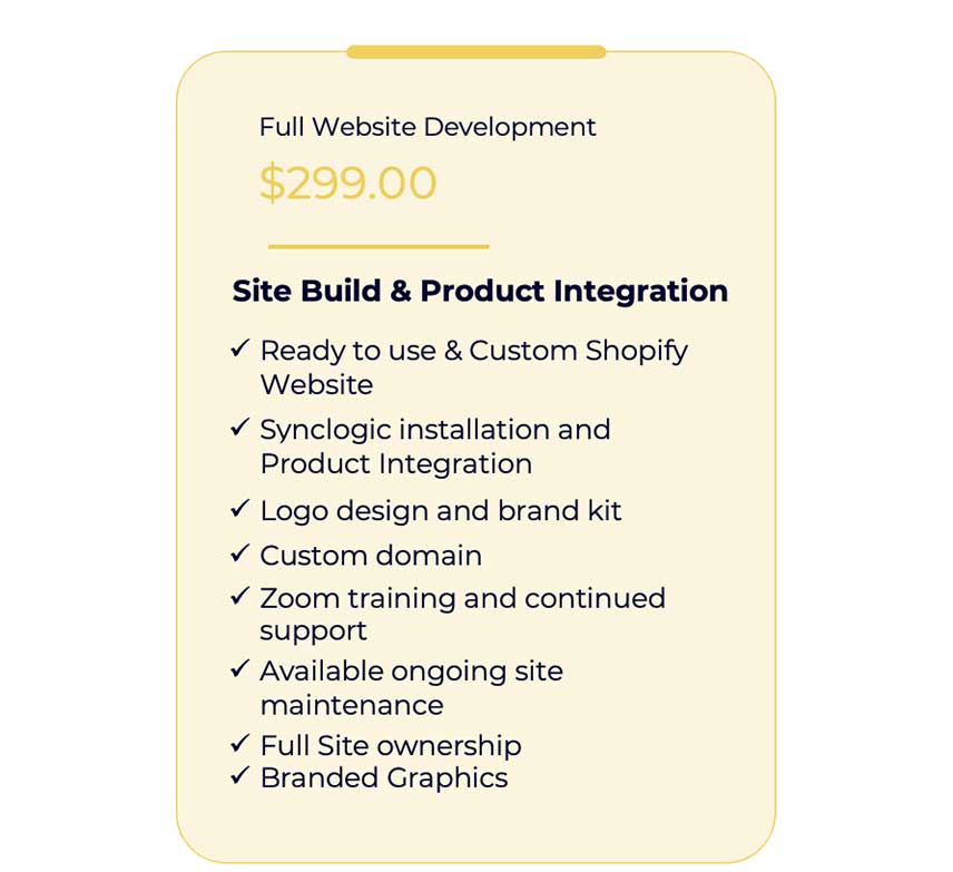 Custom Website Package Bloom Drop Ship